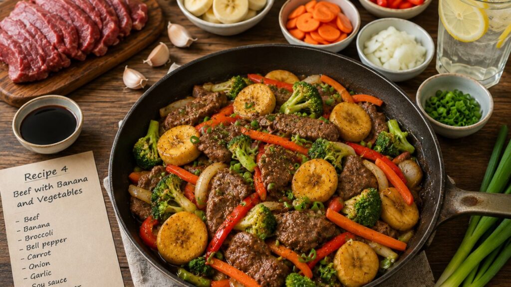 _Beef banana vegetable dish