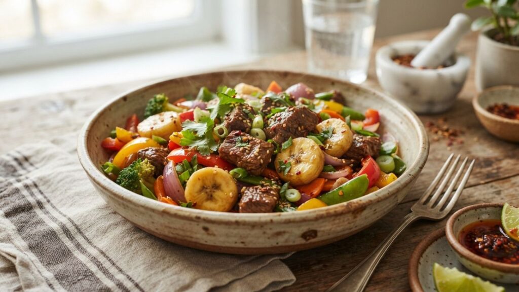 Beef with banana recipes