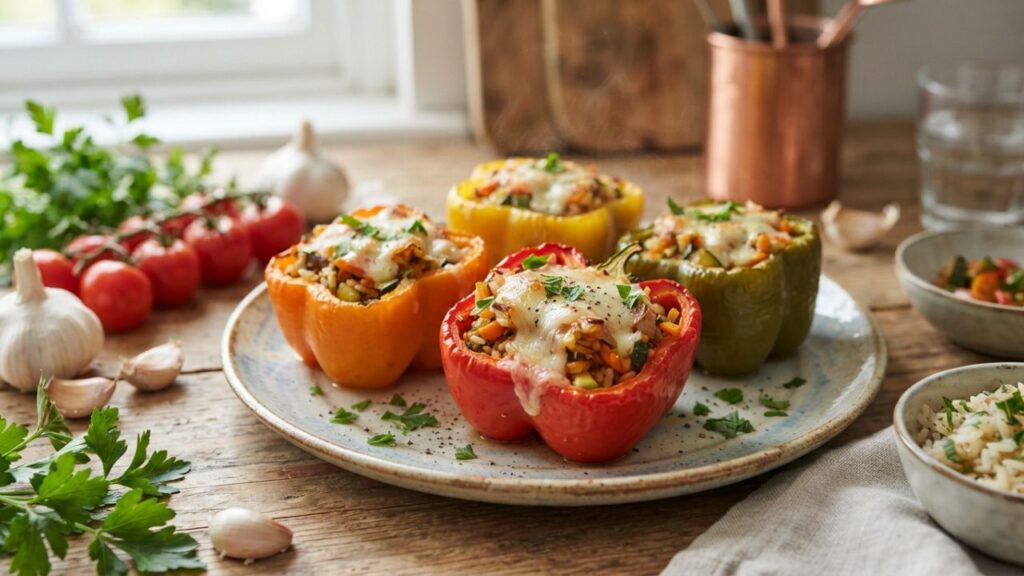Cheese stuffed peppers