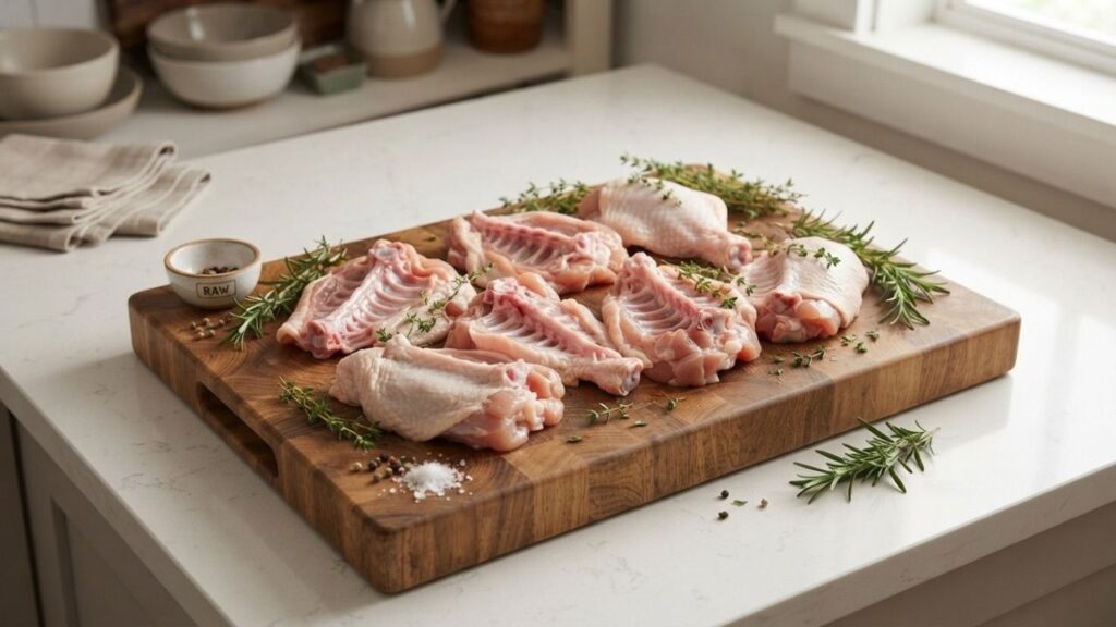 Chicken back meat