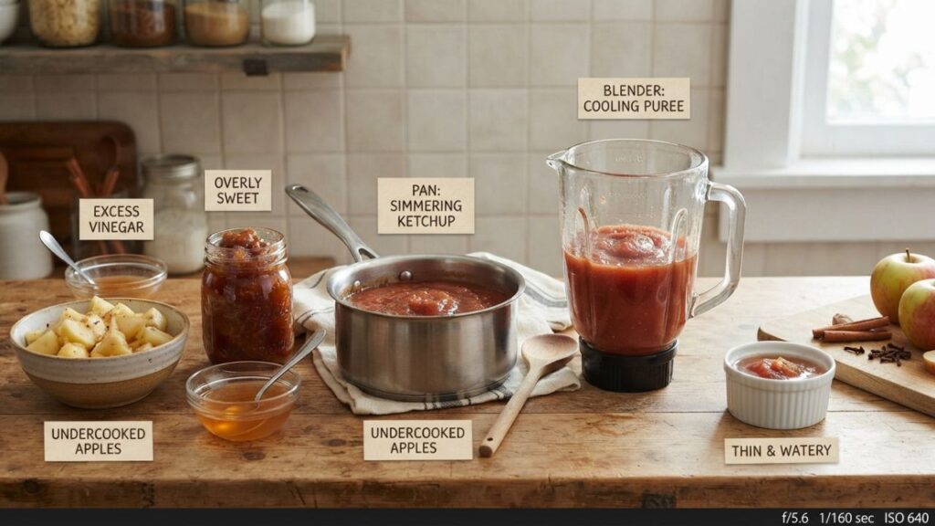 Common apple ketchup mistakes