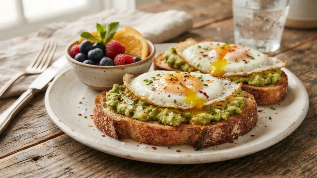_Egg avocado sourdough toast