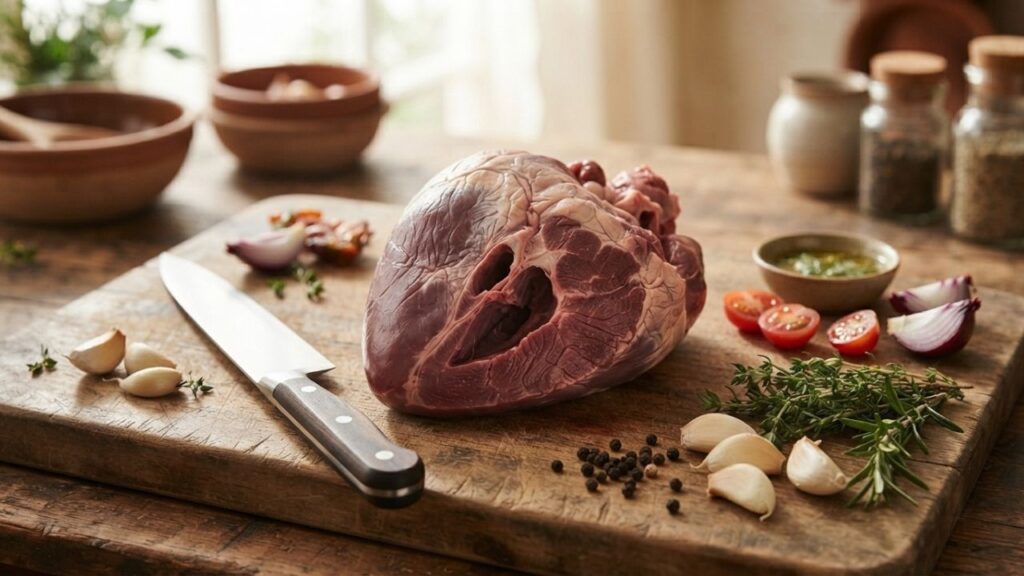 _Fresh ox heart