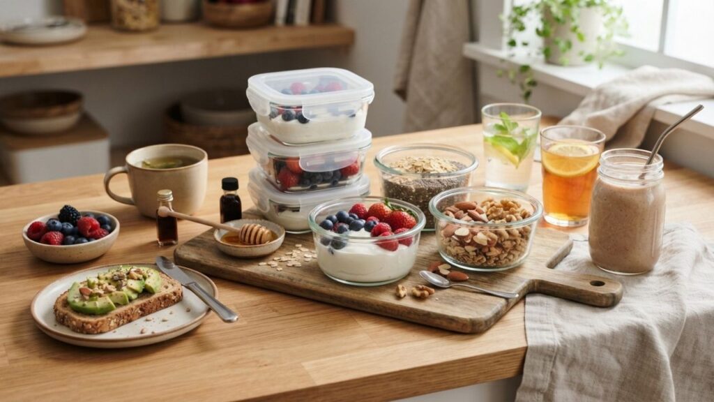 _Greek yogurt berry bowls