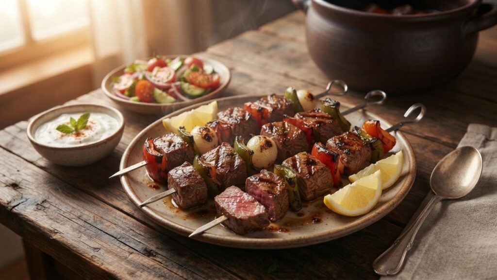 _Grilled heart skewers