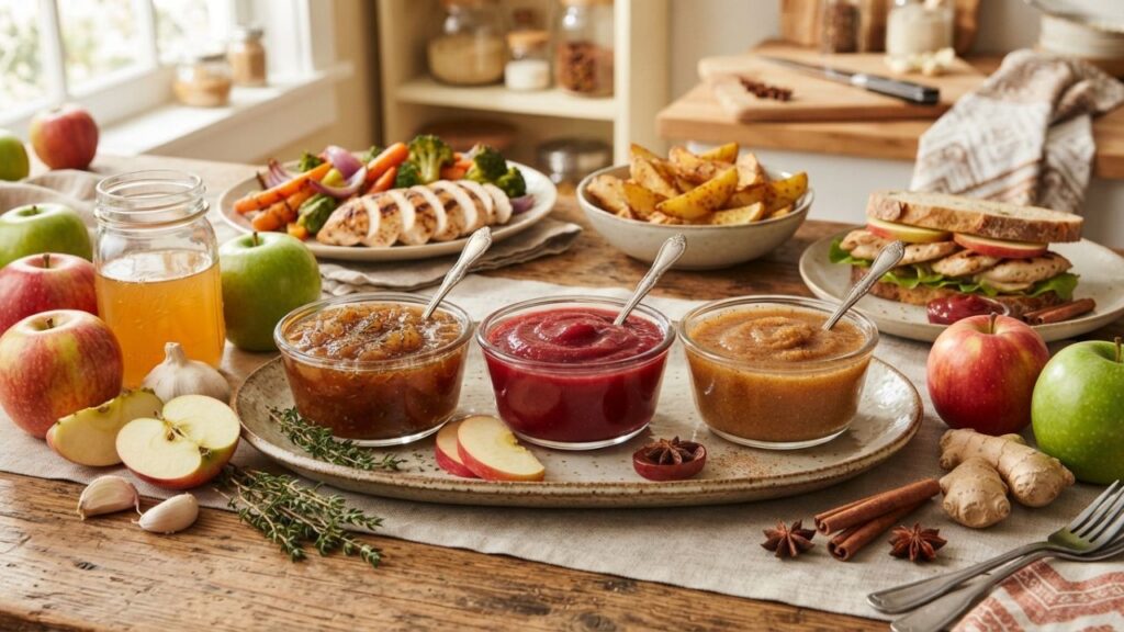 Healthy homemade apple ketchup