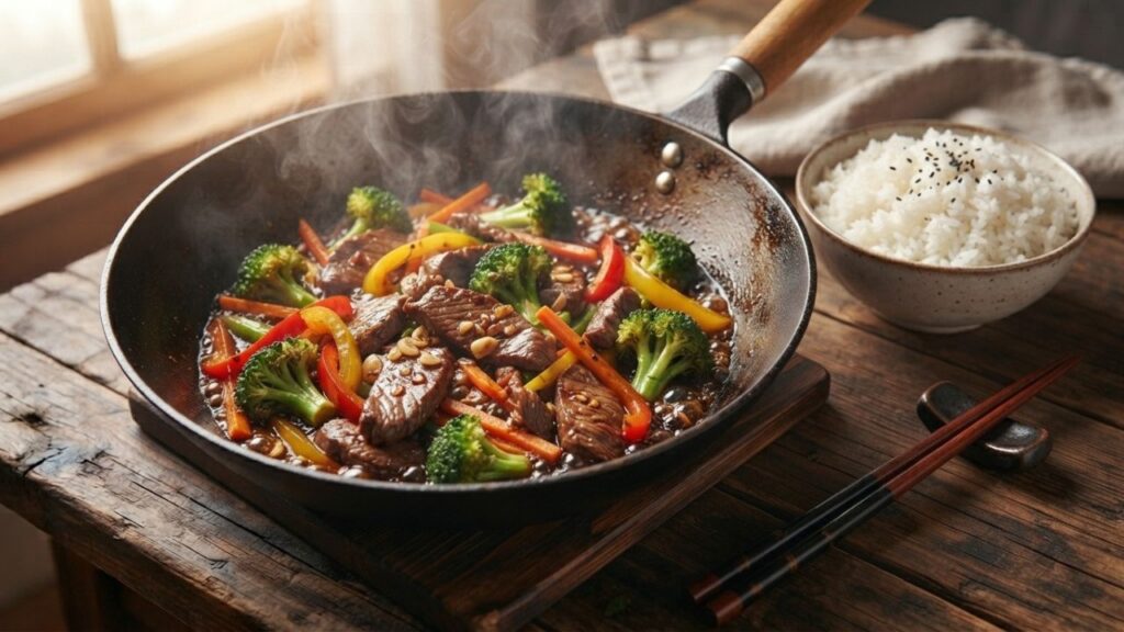 _Heart vegetable stir-fry