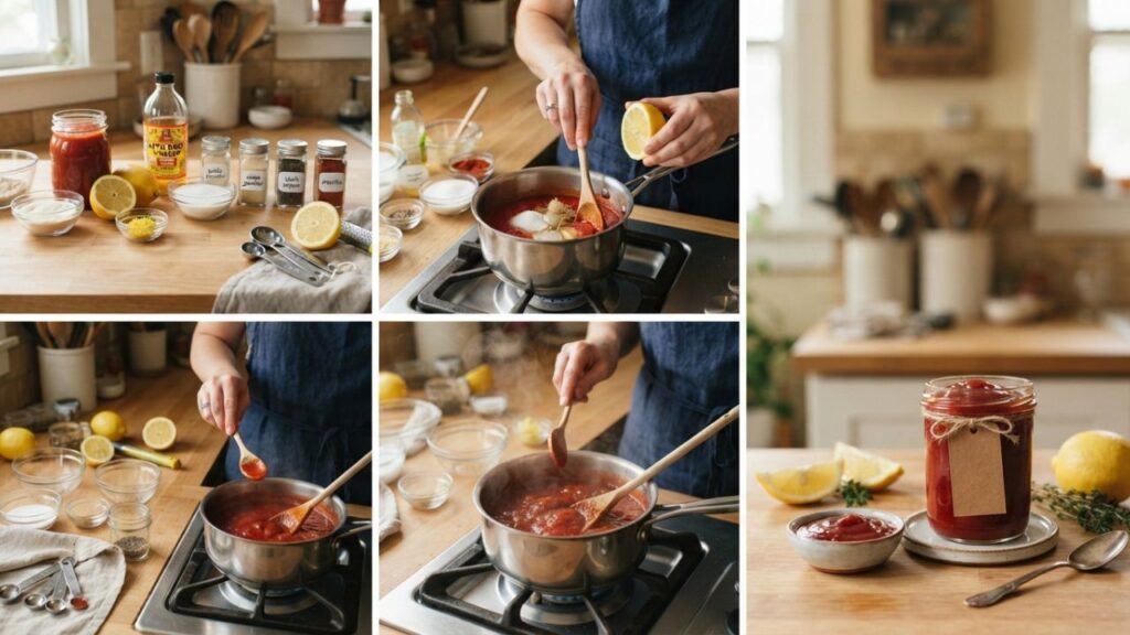 Homemade lemon ketchup recipe