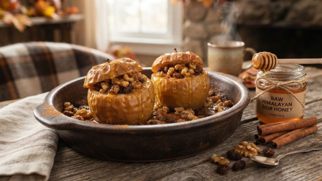 Honey baked apples