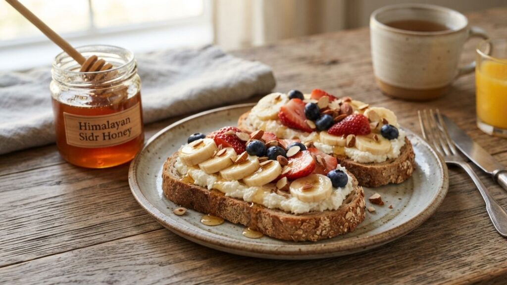 Honey fruit toast