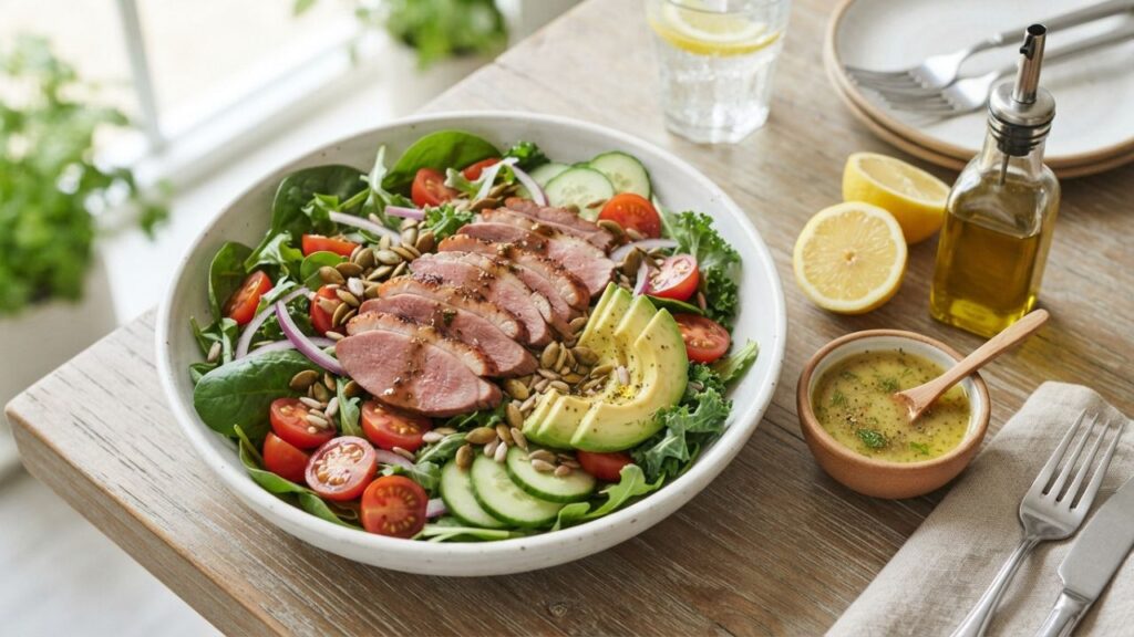 _Low-carb duck salad