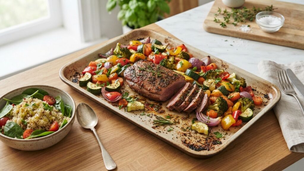 _Roasted duck vegetables