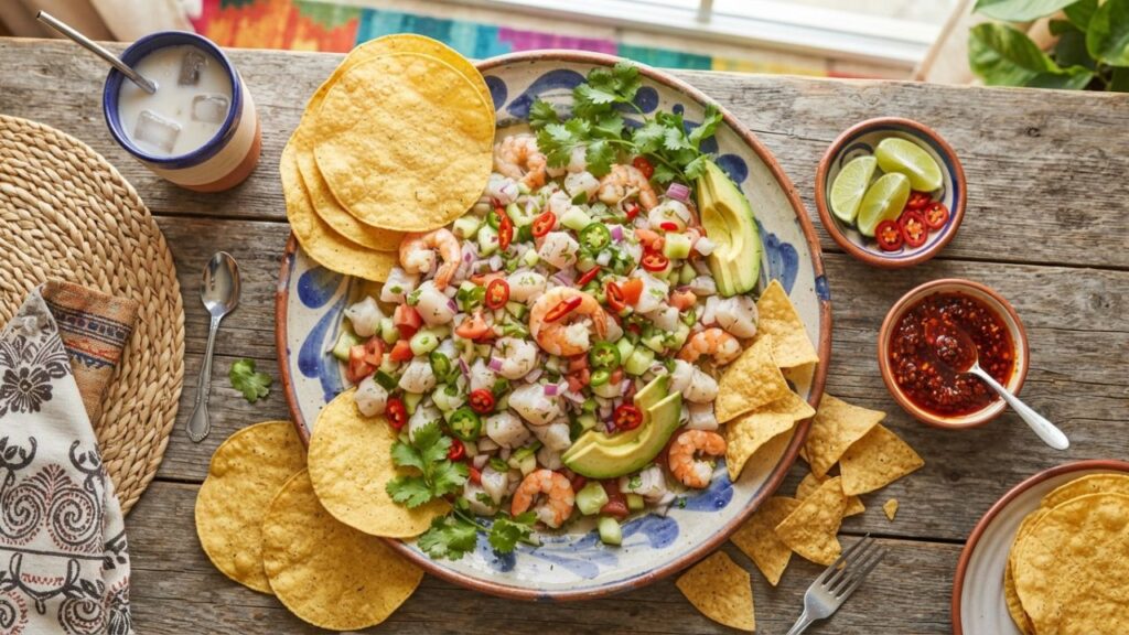 _Spicy Mexican ceviche mixto