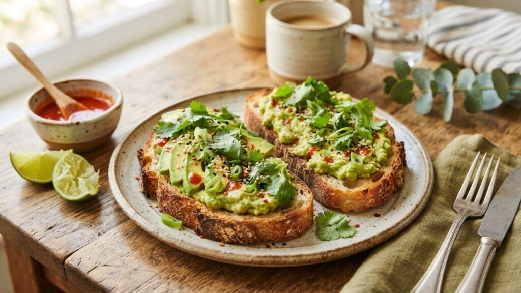 _Spicy avocado sourdough toast