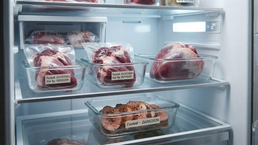  Proper ox heart meat storage
