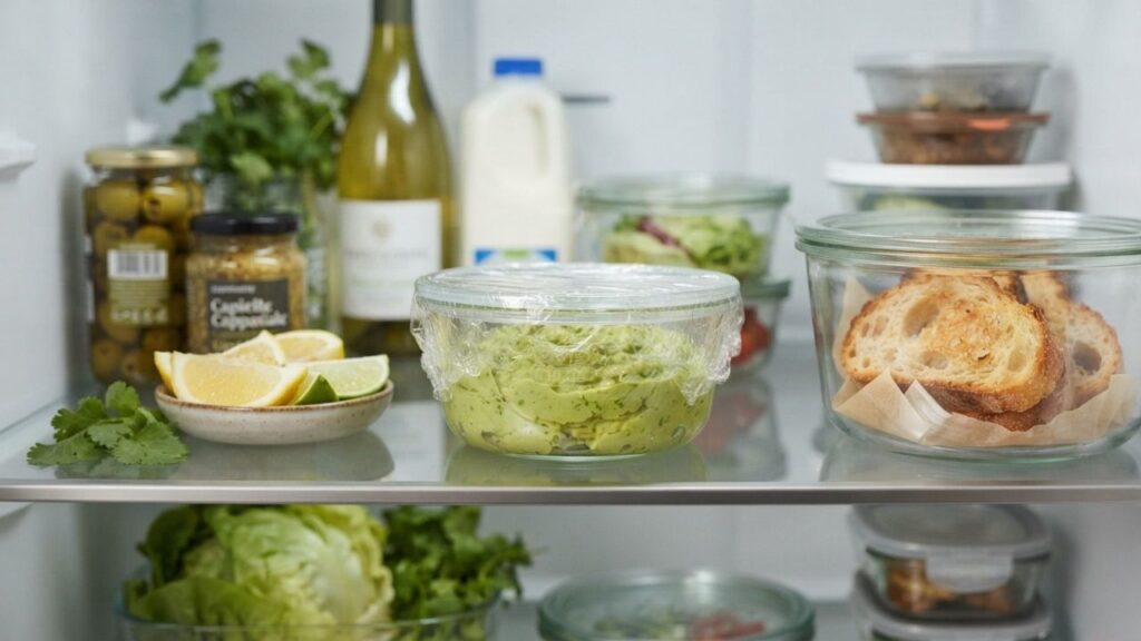 Storing leftover mashed avocado