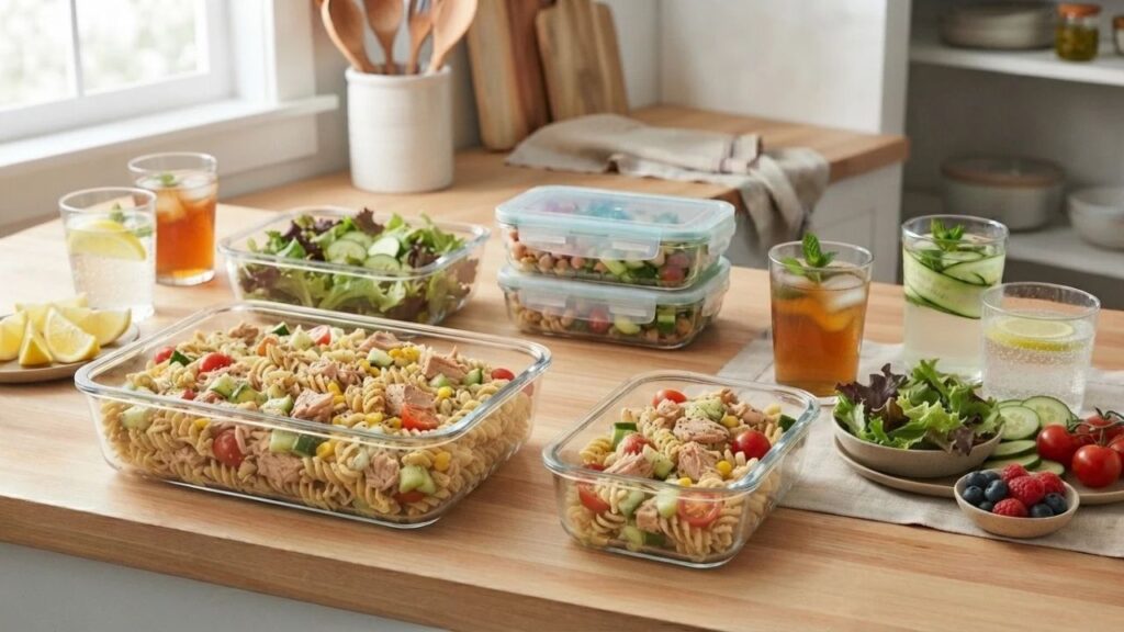 _Tuna whole grain pasta salad