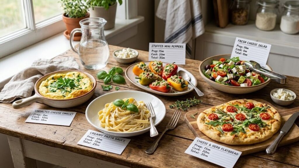 Unsalted cheese recipes