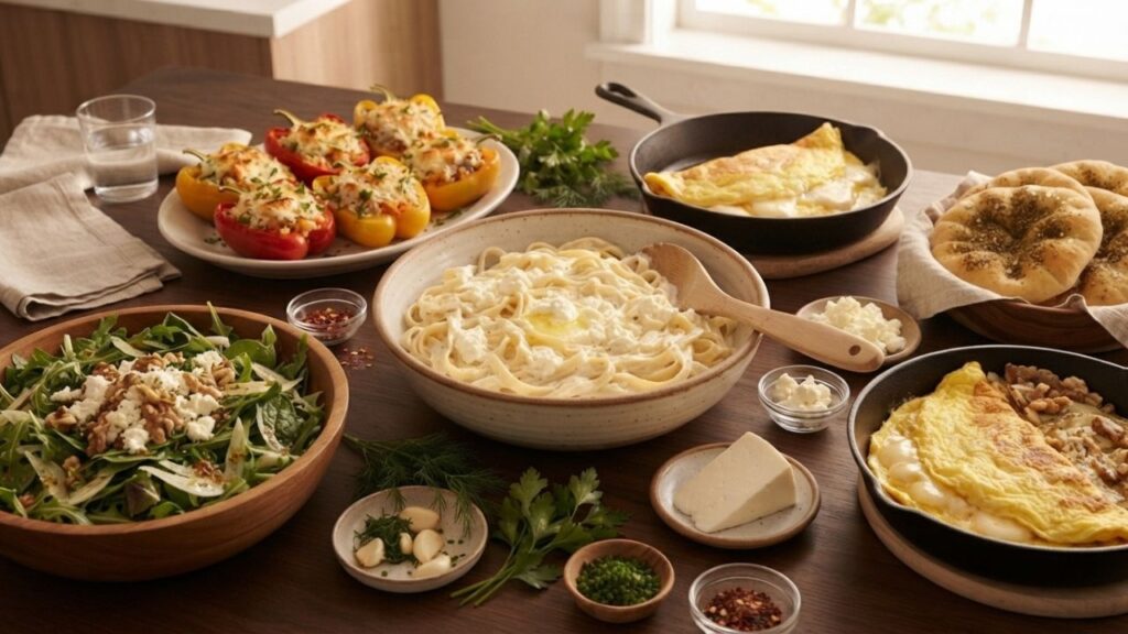 Unsalted raw cheese meals