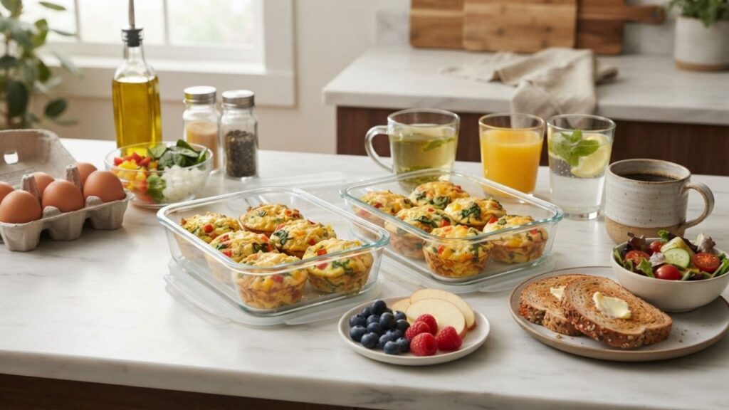 Vegetable egg breakfast muffins
