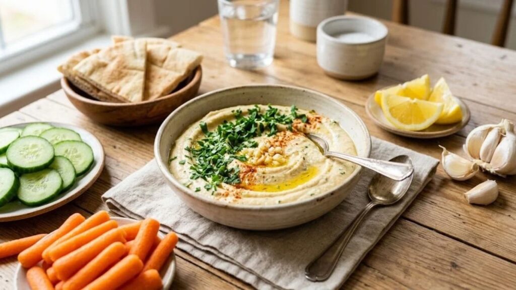 _Classic lemon garlic hummus