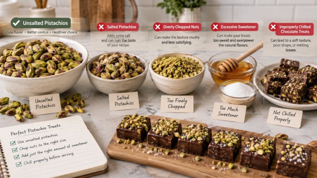 Common pistachio recipe mistakes