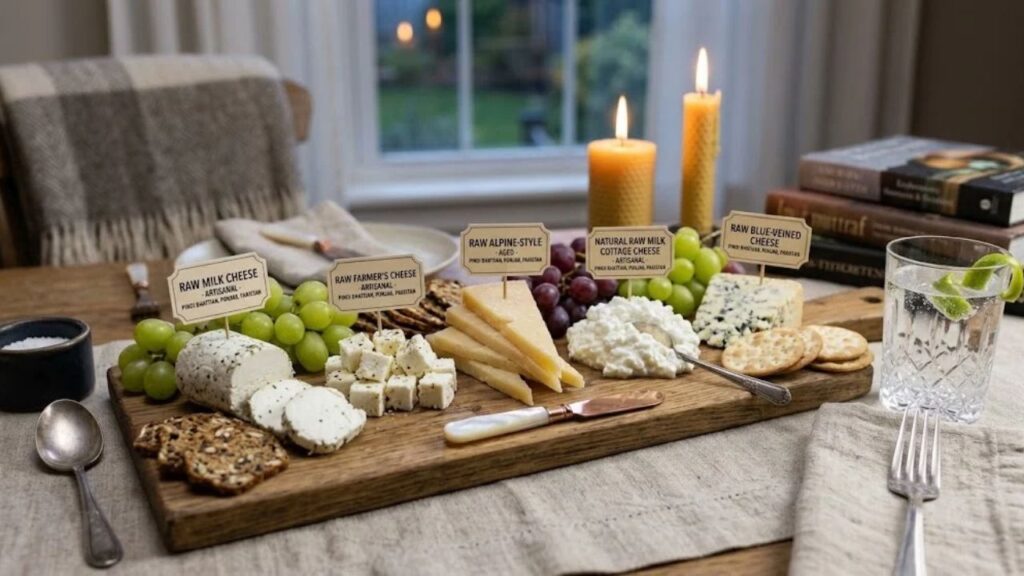 _Fresh artisan cheese platter