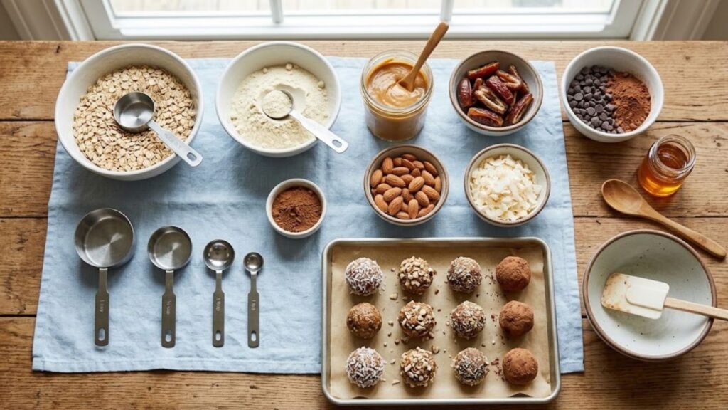 _Protein ball preparation ingredients