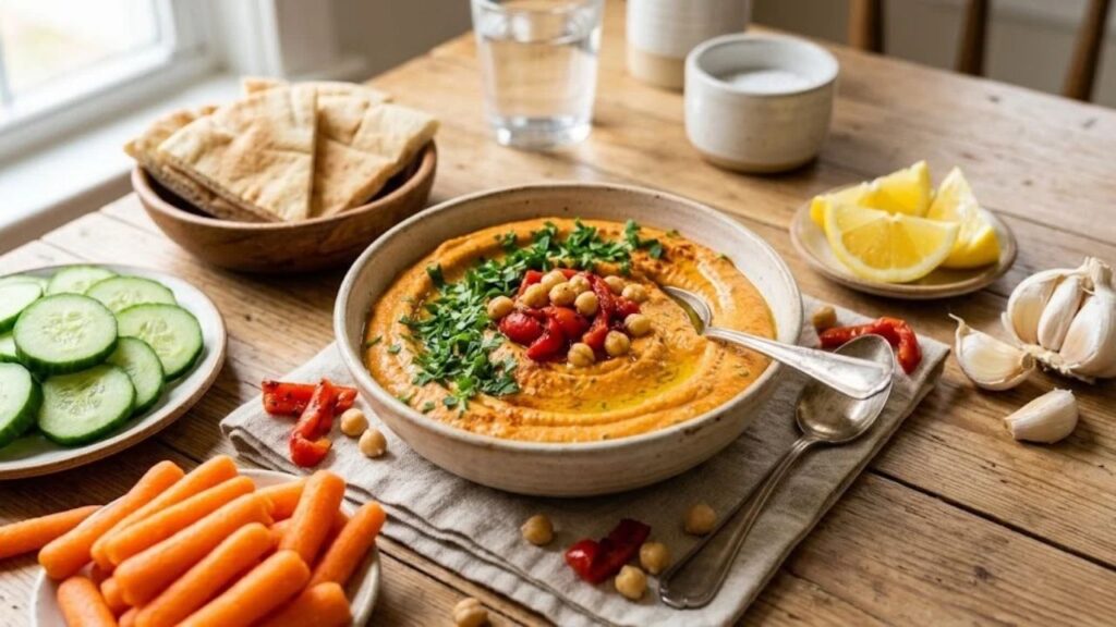 _Roasted red pepper hummus