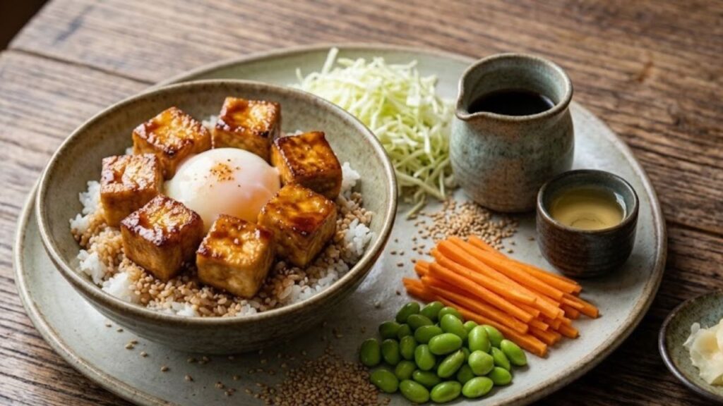 Sesame tofu izakaya bowl