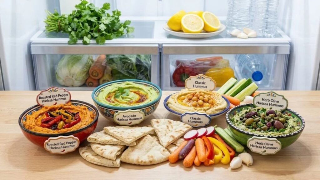 assorted harissa hummus recipes