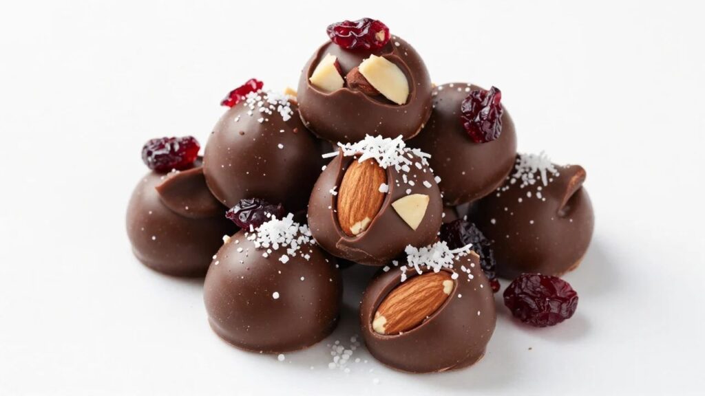 dark chocolate almond clusters