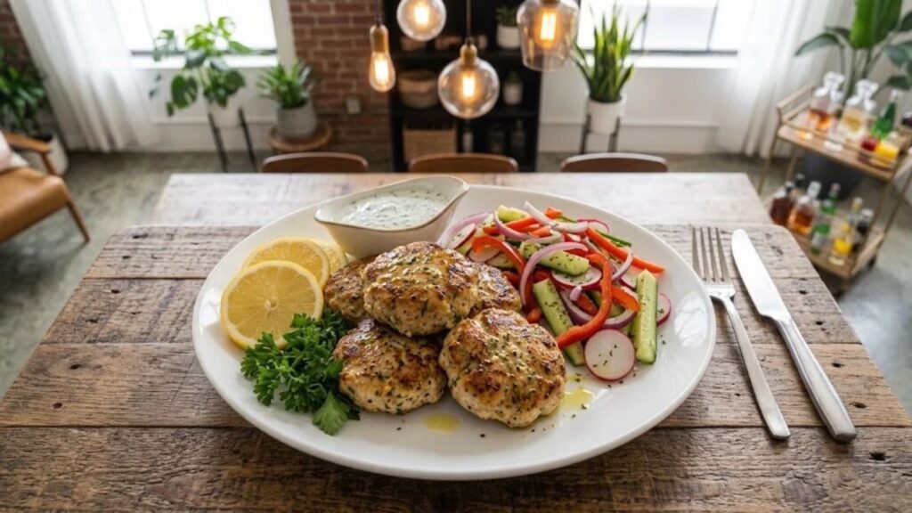 garlic herb turkey patties