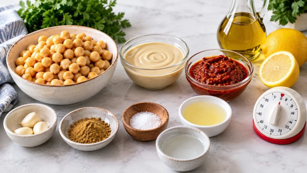 _harissa hummus cooking times