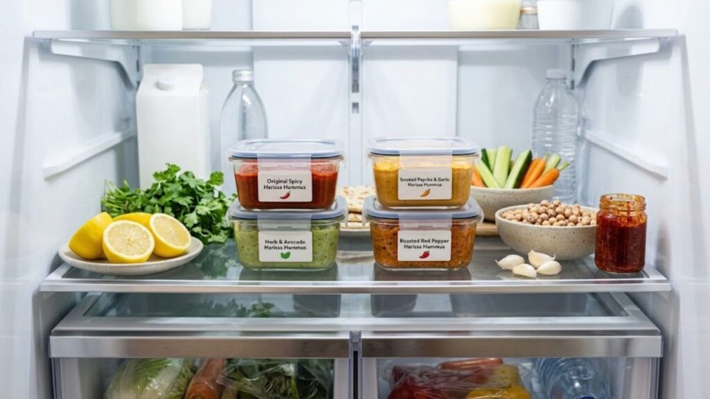 harissa hummus storage containers
