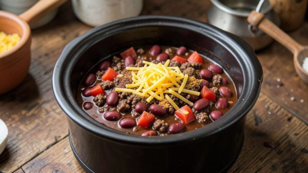 American Beef Crockpot Chili