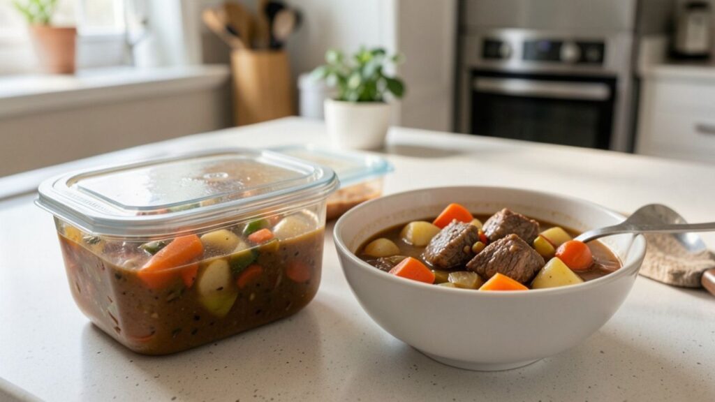 Beef Stew Storage Containers