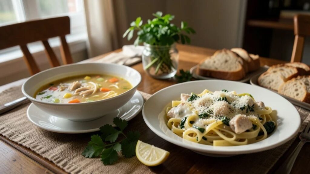 Comforting Homemade Chicken Noodle Meals