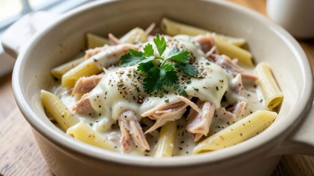 Creamy Chicken Pasta Crockpot