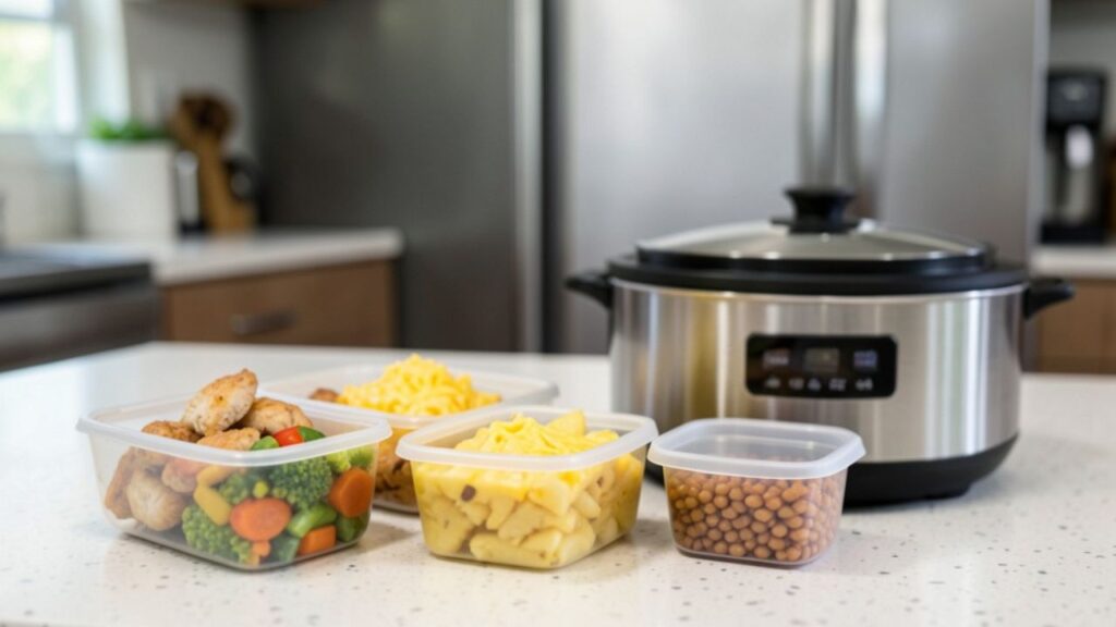 Crock pot meal storage