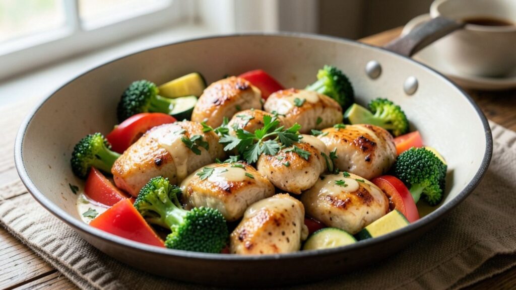 Garlic Butter Chicken Vegetables