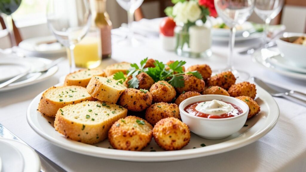 _Homemade garlic potato appetizers