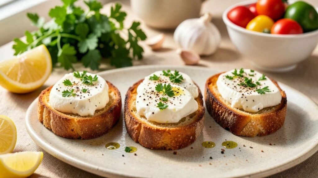Raw milk cheese toast