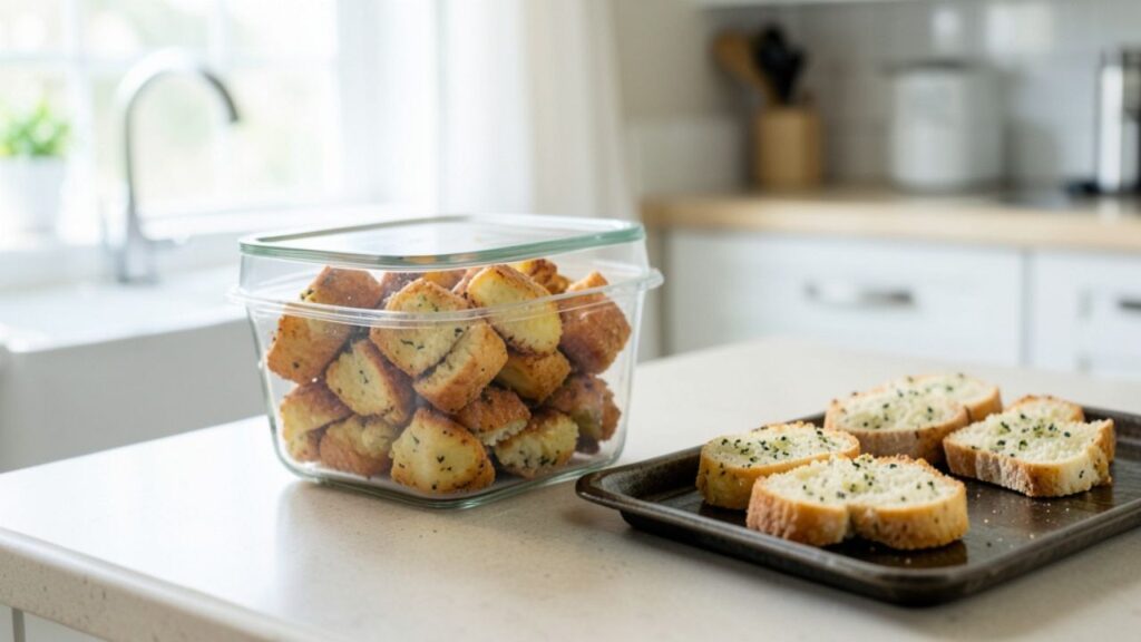 Stored homemade appetizer leftovers